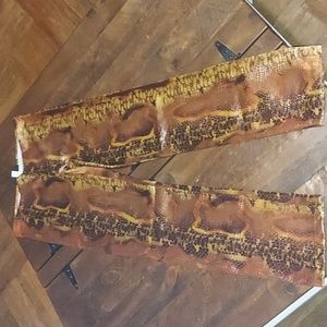 Vintage snake print trousers